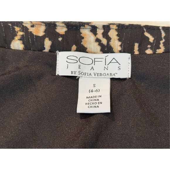 Sofia Vergara animal print maxi/midi dress size S - Picture 10 of 13